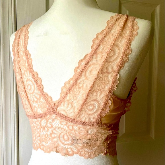 Lucky Brand long-line bralette in peach - Picture 11 of 11